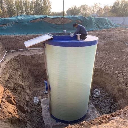 城市污水泵站 一体式提升泵站 玻璃钢泵站厂家 支持定制