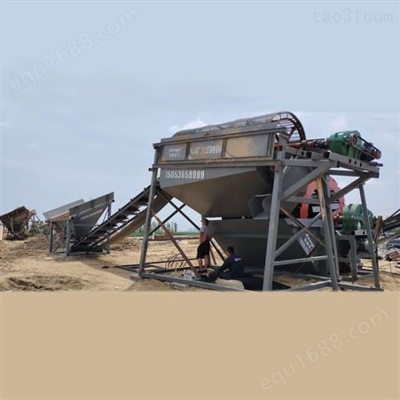 滚筒洗沙机 轮斗式洗砂机 供应商 双槽三槽洗沙机