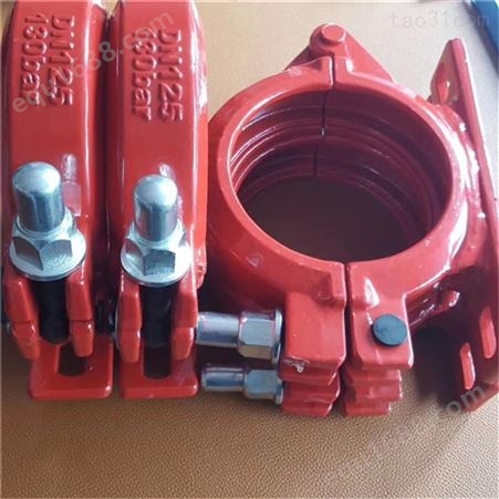 混凝土泵管锻造管卡 高低压泵管快速管卡 型号种类齐全 可定制 鸣瑞直销 现货供应