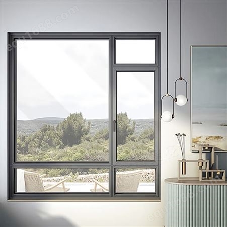断桥铝门窗 铝合金平开窗 隔音隔热玻璃窗 支持定制