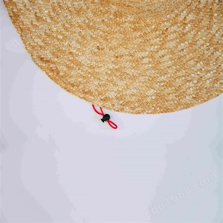 现货批发 天然小麦草草帽 防晒大檐帽直径55cm沙滩帽 圆顶帽子