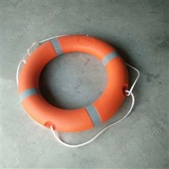 船用救生圈 专业救援 防汛物资储备浮力178N重量2.5KG塑料