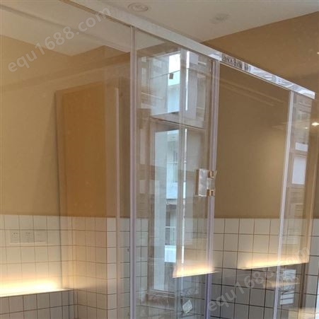 锦良装饰 卫生间干湿分离 淋浴房隔断 防爆玻璃 支持定制