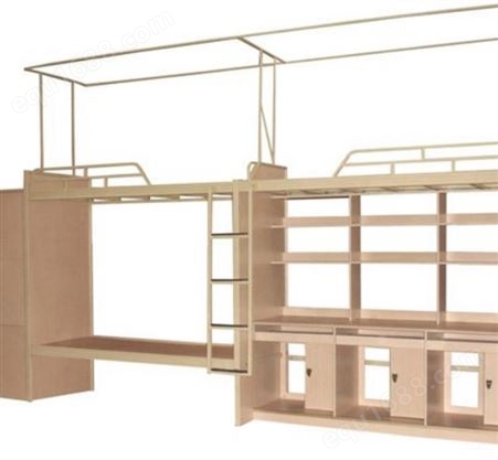 学生铁架床公寓床员工双层工地床 高低双人床宿舍铁床 教学设备