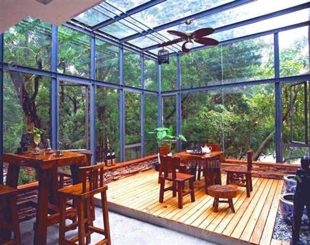 锦良装饰 室外用 阳光玻璃房 遮阳防水 隔热玻璃 可定制