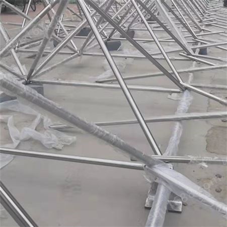 厂房搭建户外螺栓球网架工程 稳定性好 不易腐蚀