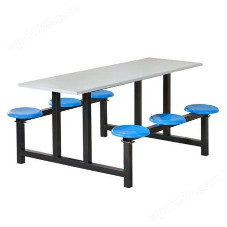 学校学生食堂餐桌椅组合6人4人位员工连体桌椅职工饭堂餐桌
