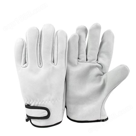 羊皮劳保手套耐磨花园手套日常作业干活防护皮革工业手套工厂批发