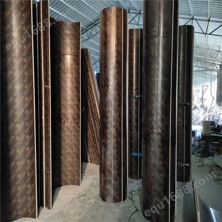 湖北鄂州圆柱子模板批发定制 建筑圆柱木模板价格