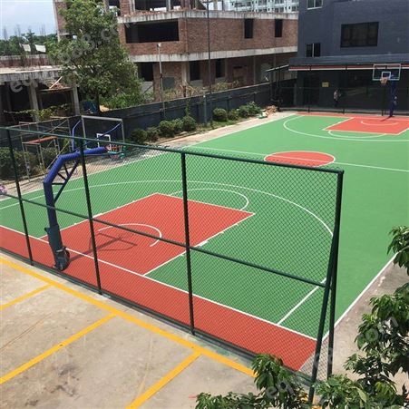 惠州惠城篮球场悬浮式拼装地板 室外幼儿园单位悬浮地垫运动地板
