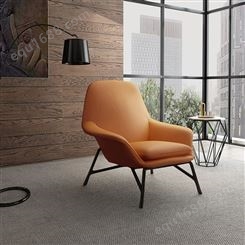 天一美家 北欧客厅单人皮沙发椅 现代简约轻奢休闲设计师老虎椅子