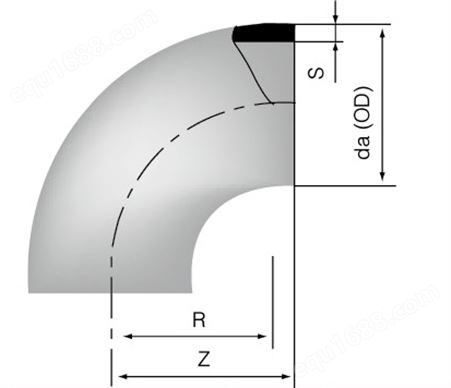 PVDF90度弧形弯头 对焊 PN16