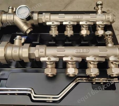 地暖分水器集水器閥門全銅 型號S4 S5地輻熱工程暖氣熱水分流