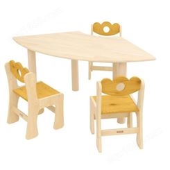 梦航玩具早教班儿童绘画桌托管班幼儿园实木桌椅辅导班成套课桌椅