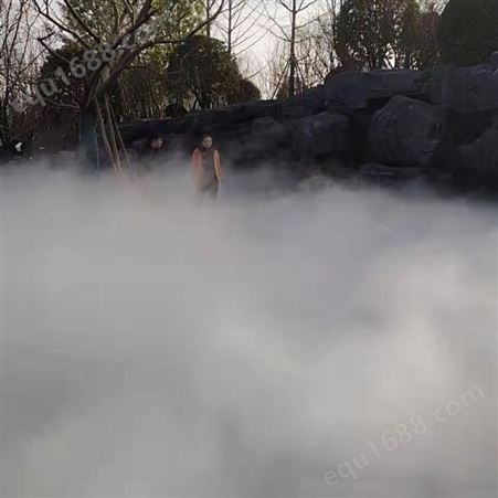 景观雾森系统 工地围挡喷雾降尘系统 澎湃环保设备