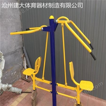沧州建大体育 公园健身器材 健身路径生产厂家 新国标双人坐推器 现货供应