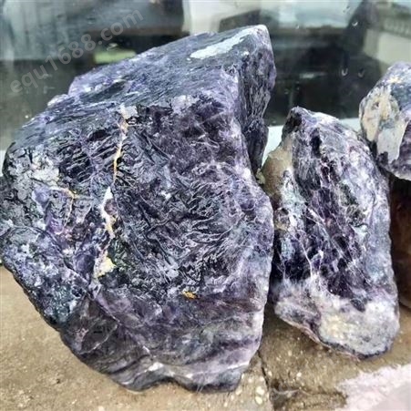 彩瑞矿产品 氟石萤石原矿 工艺雕刻萤石块 绿色紫色