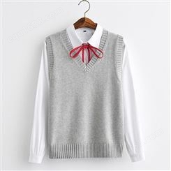 杭州 高中小学生校服定制定做 校服毛衣羊毛衫 款式齐全 可印校徽 永利牌 厂家直供