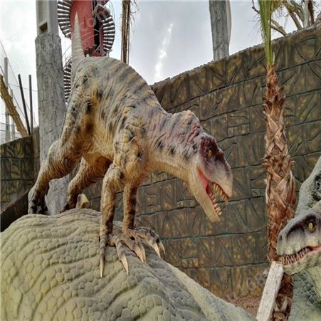 定制景区游玩设备仿真动物 仿生模型 侏罗纪 电动恐龙广场电瓶车