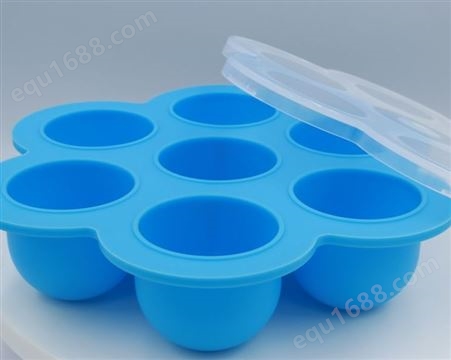 新帆顺硅胶制品 7孔硅胶冰格 硅胶辅食盒 硅胶冰盒模具
