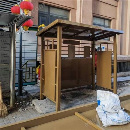 北京焊接加工不锈钢垃圾亭 垃圾棚制作安装