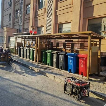 北京焊接加工不锈钢垃圾亭 垃圾棚制作安装