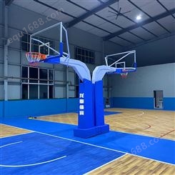 博泰体育 美式篮球架 矩形地埋式成人篮球架