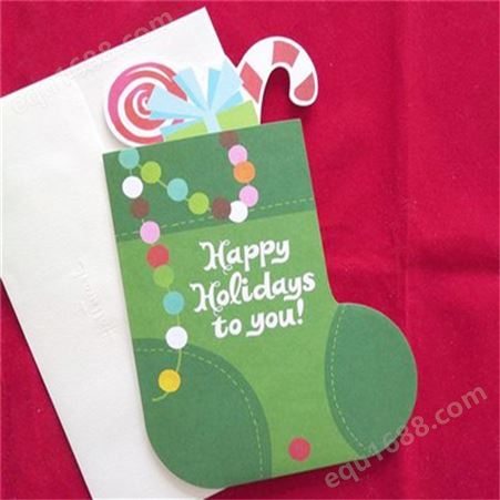 圣诞礼品纸卡定制印刷加工 LOGO 深圳工厂加纸卡印刷供应 编号41