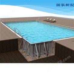 快装游泳池 杭州佳劲钢结构拆装式整体游泳池 游泳池成套设备