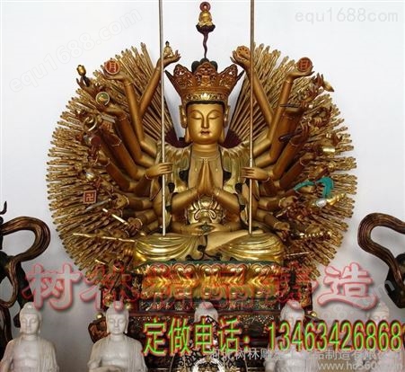 泰国佛像神像雕塑 铸铜千手观音 建筑园林雕塑大型佛像铜雕新款